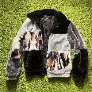 Urban Outfitters Faux Fur Bomber Jacket *LIKE NEW*